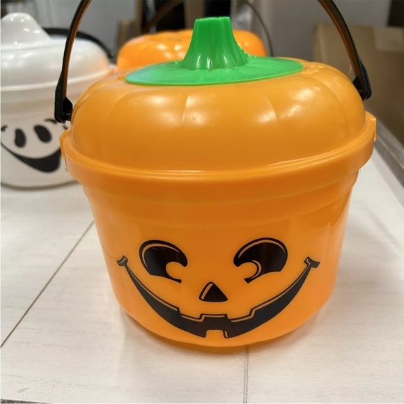 McDonalds Halloween Pail Boo Buckets Vintage 1986 LOT OF 8 Pumpkin, Witch, Ghost - Picture 6 of 16